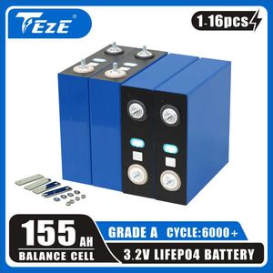Nouveau 1-16 pièces 3.2V 155Ah LifePo4 batterie DIY12V batterie Rechargeable 150Ah Grade A Lithium fer Phosphate cellule solaire ue sans taxe