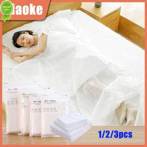 Nuevo 1/2/3 Uds. Ropa de cama desechable para adultos, saco de dormir de Hotel, sábana portátil de alta calidad, sábana bajera, funda de almohada de viaje, sábanas