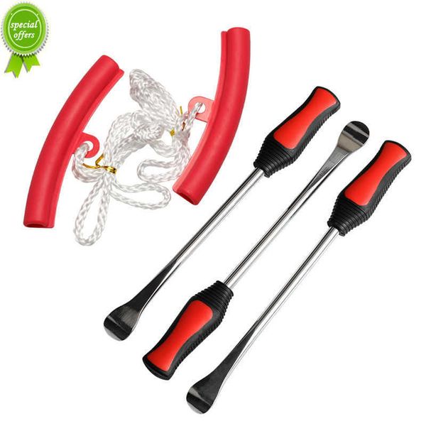 Nouveau 1/2/5 pièces ensemble d'outils de changement de pneu Kit de montage de démontage de pneu outils de levier de cuillère de pneu gaines de protection de jante pour voiture de moto