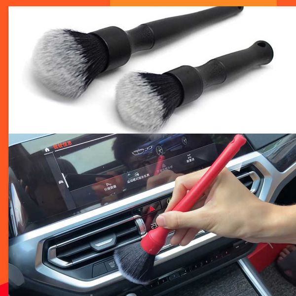 Nuevo cepillo para detalles de coches, 1/2 Uds., suministros de aire acondicionado Interior para vehículos, accesorios de lavado, herramientas de limpieza de coches, Kit de detalles para coches