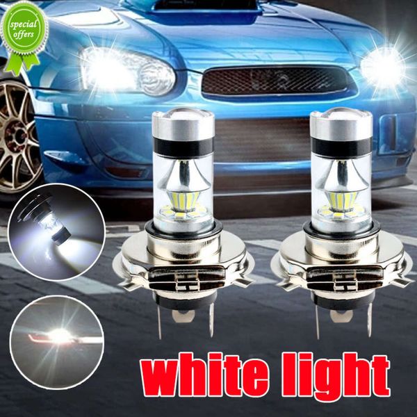 Nouveau 1/2 pièces H4 H7 voiture lampe à LED blanc antibrouillard Auto LED avant antibrouillard haute puissance mis en évidence ampoules de lampe de conduite