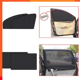 Nouveau 1/2 pièces magnétique voiture pare-soleil Anti UV pare-soleil Auto pliable fenêtre latérale Protection solaire voiture moustiquaire intérieur accessoires