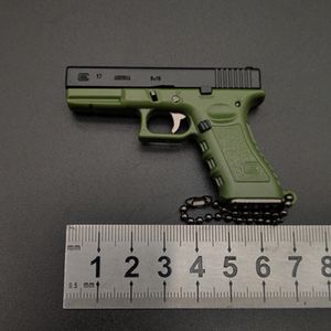 G17 Pistol Keychain: Mini Alloy Detachable Toy Model for Backpack, Keyring, Pendant