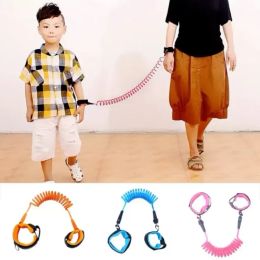 Nieuwe 1,5 m/2 m/2,5 m kinderen anti verloren riem uit huis Kids veiligheidspolspolspol peuter Harness Leash Bracelet Child Walking Traction Rope Party Supplies CPA593333