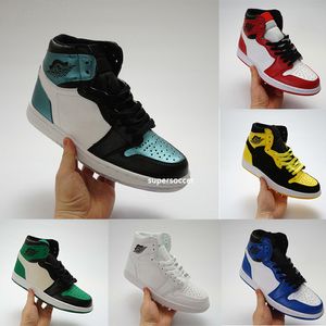 Nieuwe 1 High Og Bred Teen Banned Game Royal Basketball Shoes Mannen 1s Top 3 Shattered Backboard Shadent Sneakers