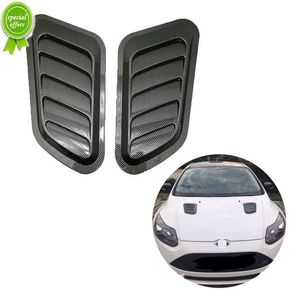 Nouveau 1 paire universel voiture avant capot évents capot voiture décoratif ABS en plastique débit d'air prise Scoop Turbo capot évent couverture