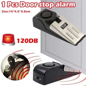 Nieuwe 1 Stuks Alarm Deur Stop Mini Draadloos Alarm 120dB Geweldig voor Thuis Wedge Shaped Stopper Alert Beveiligingssysteem Blok Blokkeersysteem