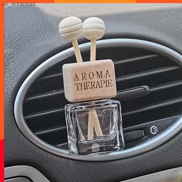 Nouveau 1 Pièce Voiture Suspendus Parfum Pendentif Parfum Désodorisant Vide Verre Parfum Diffuseur Bouteille Aromathérapie Décor L230523