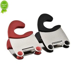 Nouveau 1 morceau de porte-cuillère anti-brûlure fonctionnel en acier inoxydable pot clip latéral portable spatule clip accessoires de cuisine