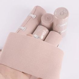Nouveau rouleau de couleur de peau de couleur haute élastique Bandage élastique Bandage Protection sportive Bandage élastique Fixation de compression pour élastique
