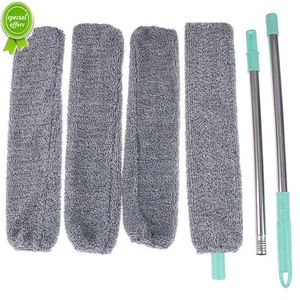 Nouveau 1 ensemble brosse à poussière de chevet longue poignée vadrouille ménage fond de lit espace propre fourrure cheveux balayage poussiéreux magique microfibre plumeau