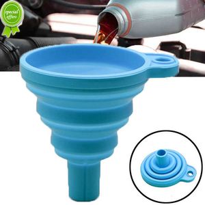 Nouveau 1 ensemble entonnoir de remplissage d'huile moteur de voiture avec pince de fixation outil de remplissage d'essence réglable pour pièces d'auto de camion de moto