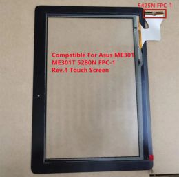 Nuevo digitizador de vidrio de pantalla táctil de 10.1 "pulgadas K001 para ASUS Memo Smart Pad 10 ME301 ME301T 5280N FPC-1 Rev.4 Versión 100% probada