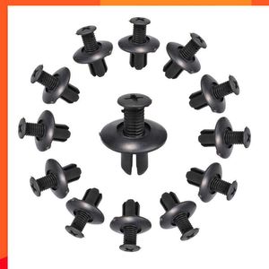 Nouveau 10/20/40/50pcs universel voiture pare-chocs garde-boue 8mm trou en plastique Rivets fixation vis voiture attaches Clips pour Nissan Toyota Focus Kia