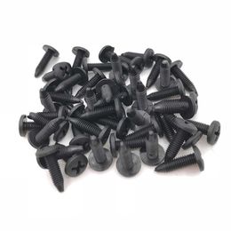 10/20/50 Uds 6mm Auto sujeción para parachoques Clip agujero remache retenedor empuje cubierta del motor puerta de coche cubierta de parachoques sujetadores para Honda