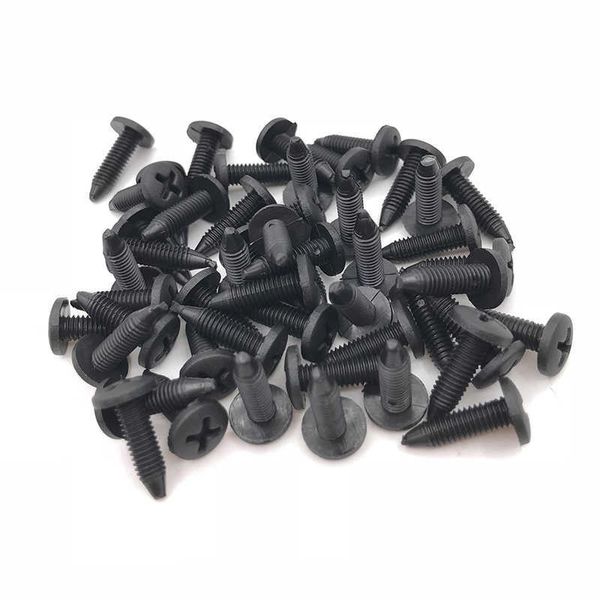 10/20/50pcs 6mm Auto Pare-chocs Attache Clip Trou Rivet Retenue Poussoir Couvercle Du Moteur Voiture Porte Pare-chocs Couverture Attaches pour Honda