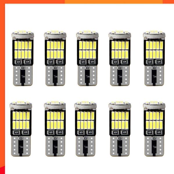 Nouveau 10/20 pièces T10 W5W 194 501 Led Canbus aucune erreur lumière intérieure de voiture T10 26 SMD 4014 puce pur blanc rouge Instrument lumières ampoule lampe