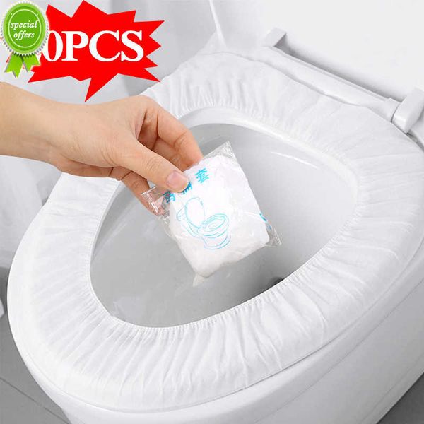 Nouveau 10/20 pièces siège de toilette couvertures jetables sécurité siège de toilette tapis ensemble Portable voyage hôtel salle de bain papier toilette tampons accessoires