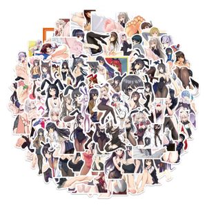 Nieuwe 10/50 / 100 stks Anime Hentai Sexy Pinup Bunny Meisje Waifu Decal Stickers Draagbare Koffer Auto Truck Auto Sticker