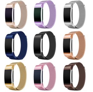 Nieuwe 10 kleuren voor Fitbit Charge 2 Band Magnetische Milanese Loop Roestvrijstalen Armband Vervanging Bands voor Fitbit Charge2 Strap