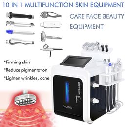 10 in 1 Bio RF Hydro Microdermabrasie Water Hydra Dermabrasion Spa Facial Skin Oxygen Therapy Face Cleaning Machine