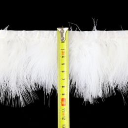 Nieuwe 10 meter/pack Marabou Feather Trims Natural Turkije Marabou Veren Fringe Trimmen Soft Decorative Plume Clothing naaien