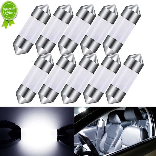 Nouveau 10 pièces C5W Festoon ampoule LED 31mm 36mm 39mm 41/42mm 12V 7500K blanc voiture intérieur carte dôme lampes de lecture lampes de plaque d'immatriculation