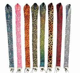 NOUVEAU 10 PCS LEOPARD IMPRIMÉ TOP de qualité supérieure Universal Mobile Phone Strap Anime Cartoon Key Chain Nou Lonyard Badge Holder STRAP K0046708563