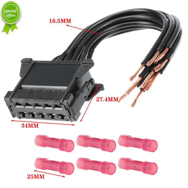 Nuevo conector de arnés de cableado de resistencia del ventilador del calentador del coche de 10 pines 8200729298 para Renault Clio Megane 2 Scenic II Grandtour