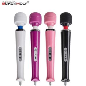 New 10 Speeds Magic Wand Massager Big Magic Wand Massage Stick AV Vibrators Sexy Clit Vibrator Sex Toys for Women European plug L230518