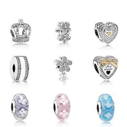 NIEUWE 100% 925 Sterling Silver Charm Beads 792058CZ 792053CZ 792081FCZ 792056CZ 792098CZ 792083CZ Geschenken