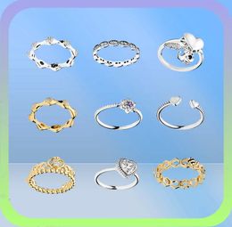 Nuevo 100 925 Ring de plata esterlina 197187 191045en23 167116en16 190923cz 190990acz 190929cz 197295cz 167295cz Gift14691295248823