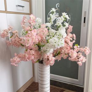 Nouvelles couronnes de fleurs décoratives 100 cm Fleur de cerisier artificielle 7 Couleur décoration de mariage en option sakura 39 pouces de long DHL FEDEX