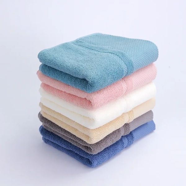 Nuevas toallas faciales 100% algodón de alta calidad Baño Sentón suave de ducha altamente absorbente Toalla de baño de baños multicolor 74x34cm para casa de lujo