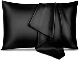 Nueva funda de almohada de seda de morera 100% pura para la piel del cabello, resistente a los alérgenos, lados dobles, 19 Momme, 600 hilos, fundas de almohada de seda con cremallera oculta, tamaño estándar