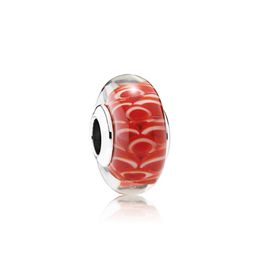 NIEUWE 100% Sterling Zilver 1: 1 Glamour 791668 Aziatische Koinobori Charm Glass Bead Originele Vrouwen Bruiloft Mode Sieraden 2018 Gift