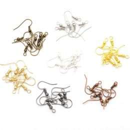 Nieuwe 1000 stks veel Oorbel Bevindingen Oorbellen Sluitingen Haken Fittingen DIY Sieraden Maken Accessoires Ijzeren Haak Slangetje Sieraden 20x17mm337M