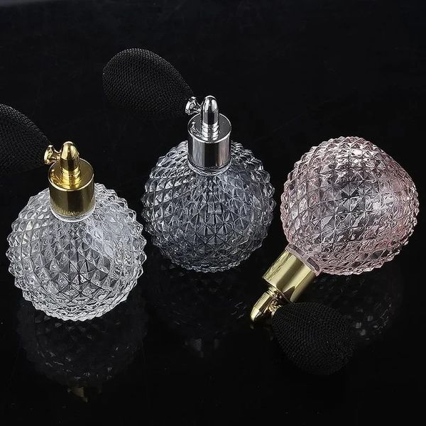 Nouvelle bouteille en verre de parfum vide de 100 ml vintage cristal-atomiseur vaporisateur femme cosmétique distributeur de voiture de réadaptation d'air accessoires de voyage pour