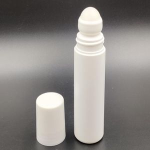 Nueva botella de plástico de rollo blanco de 100 ml, botellas de rodillo vacías, botella de bola de 100CC, desodorante, loción de Perfume, contenedor de luz