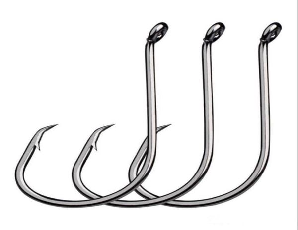 Nouveau 100 pièces ensemble sport cercle appât crochet de pêche en acier à haute teneur en carbone gabarit appât titulaire poissons hooks9294016