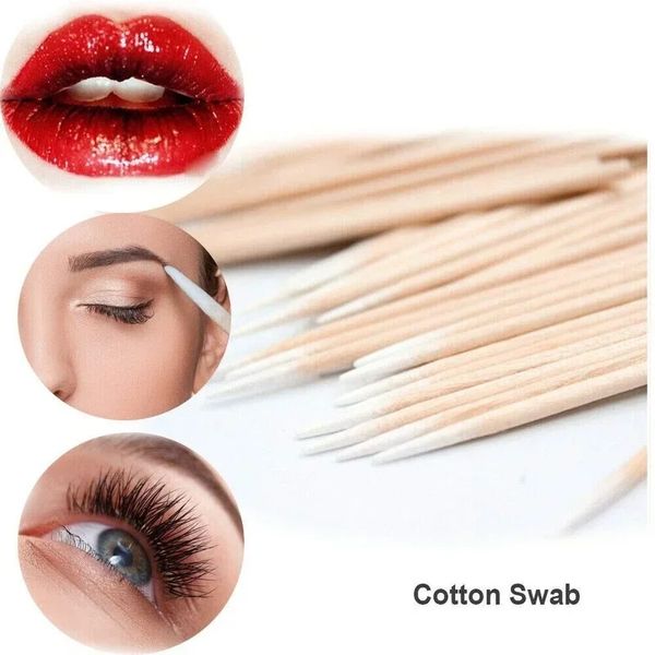 NOUVEAU 100 PCS WOOD COTTON COLLE CYELASH EXTENSION OUTILS MÉDICAL CATTRE MÉDICAL CHEZ BOILS COTON COTTON COTON COTON POURT