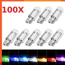 Nouveau 100X Nouveau T10 W5W WY5W 168 501 192 2835 COB LED Voiture Wedge Parking Lumière Porte Latérale Ampoule Instrument Lampe Auto Plaque D'immatriculation Lumières