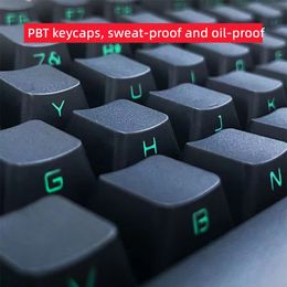 Nieuwe 104/133 toetsen PBT Side gegraveerde KeyCaps Set OEM doorzichtige bindlit keycap voor mechanisch toetsenbord kersenprofiel MX -schakelaar