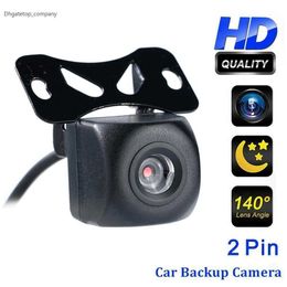 Nieuwe 1080p HD-auto achteruitkijkcamera 2-pins waterdichte nachtzicht vis lens 170 graden park omgekeerde camera voor SUV-auto-accessoires