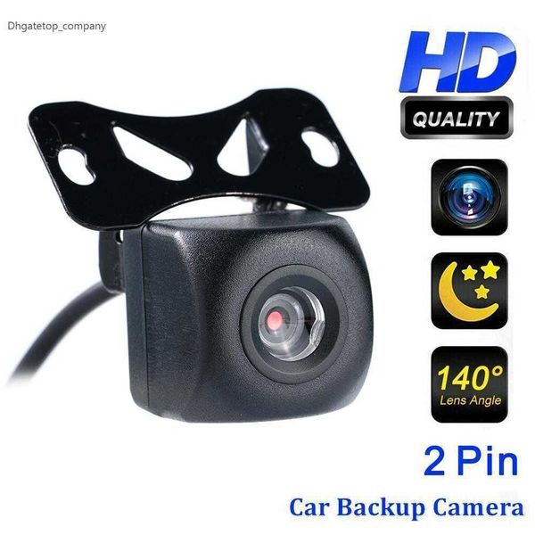 Nouvelle caméra de recul de voiture HD 1080p, 2 broches, Vision nocturne étanche, lentille œil de poisson, caméra de recul de parc à 170 degrés pour accessoires de voiture SUV