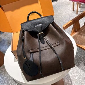 Nuevo 10A Luxurys Designer Mochila Hombres Mujeres Montsouris Mochilas Mochila de cuero genuino Mochila Estilo Monedero Carteras Lady Bolsa de viaje Deporte Paquetes al aire libre Bolsa