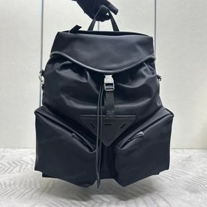 Nouveau 10A Re-Nylon sac à dos en cuir sac de créateur de luxe en nylon cuir triangle sac à main fermeture à rabat avec cordon sac à bandoulière hommes femmes voyage sport sac à bandoulière