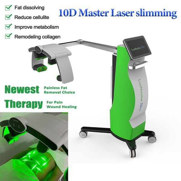 NUEVO 10D Terapia con láser frío Máquina para adelgazar y esculpir el cuerpo LLLT LuxMaster Machine