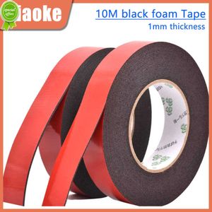 Nieuwe 10M Zwart Schuimtape Sterke Bond Dubbele Tape 1/2 stuks Waterdicht Dubbelzijdig Klevend Breed Voor Montage Bevestigingspad Kleverig 10-30mm