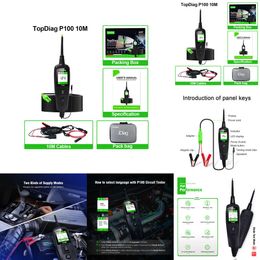 Nieuwe 10m kabels Kabels Pobe Sond Kit Spanning/Resistant Tester Diagnostic Tool 12/24V overbelasting/kortsluiting